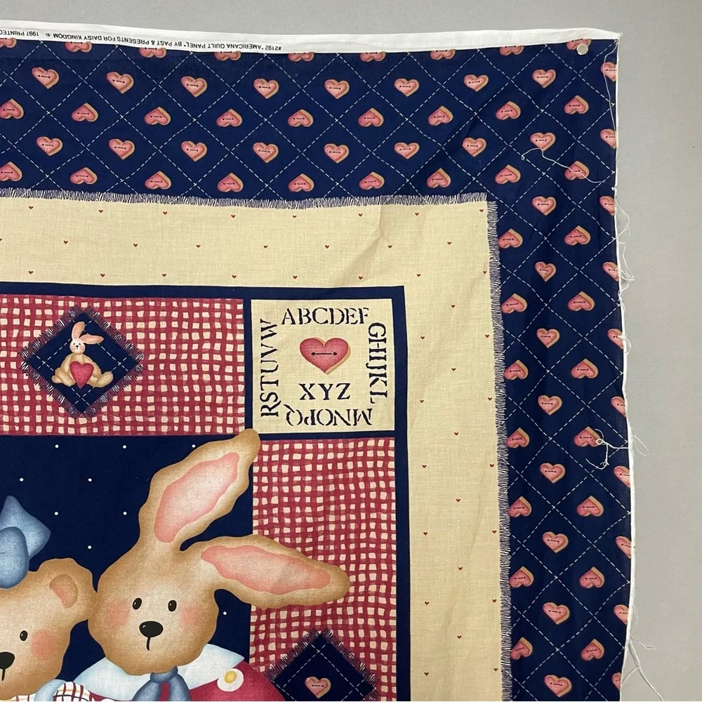 Vintage 1997 Daisy Kingdom Quilt Panel Fabric Project Applique Sew Baby #K32‎